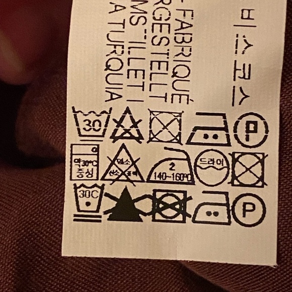 🌹NWT. Zara Brown Satin Effect Mini Dress with Side Ruching. Size S. - Picture 9 of 9